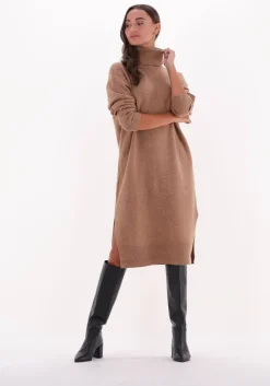 camel vanessa bruno midi jurk verna dress