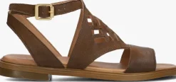 cognac ayana platte sandalen m05088
