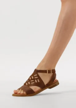 cognac ayana platte sandalen m05088