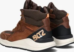 cognac braqeez hoge sneakers ravi rio