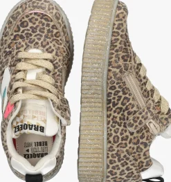 cognac braqeez lage sneakers puk paris