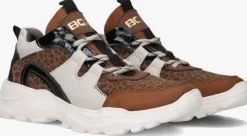 cognac braqeez lage sneakers robin run