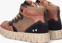 cognac bunniesjr hoge sneakers bink bont