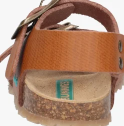 cognac bunniesjr platte sandalen bonny beach