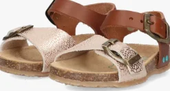 cognac bunniesjr platte sandalen babette beach