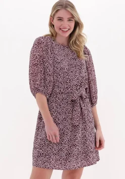 cognac catwalk junkie mini jurk dr dawn flowers