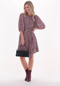 cognac catwalk junkie mini jurk dr dawn flowers