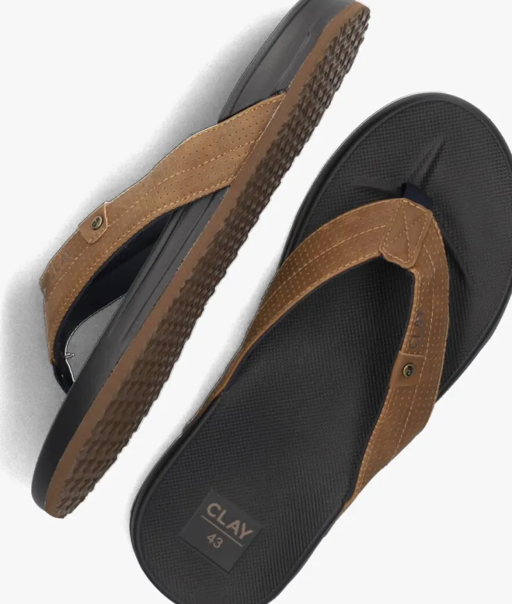 cognac clay slippers clay004