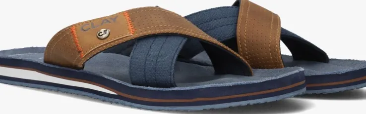 cognac clay slippers clay002