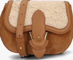 cognac coccinelle schoudertas blake eco shea