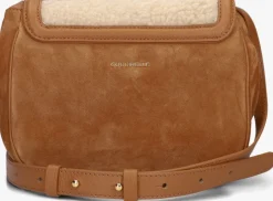 cognac coccinelle schoudertas blake eco shea