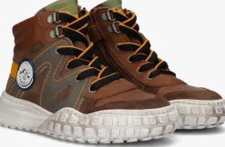 cognac develab hoge sneakers 45687