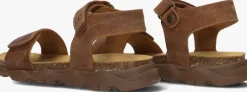cognac develab platte sandalen 48497