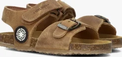 cognac develab platte sandalen 48205