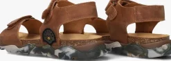 cognac develab platte sandalen 48493