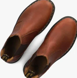 cognac dr martens chelsea boots 2976 m