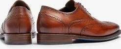 cognac floris van bommel nette schoenen sfm-30248