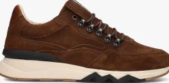 cognac floris van bommel lage sneakers sfm-10135 de zager