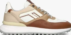 cognac floris van bommel lage sneakers sfm-10139 noppi