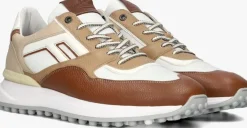 cognac floris van bommel lage sneakers sfm-10139 noppi