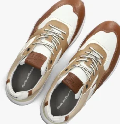 cognac floris van bommel lage sneakers sfm-10139 noppi