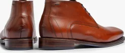cognac floris van bommel nette schoenen sfm-50160