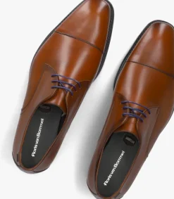 cognac floris van bommel nette schoenen sfm-30310 de loper