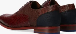 cognac floris van bommel nette schoenen sfm-30238 de stapper