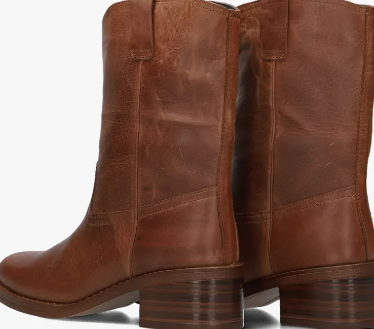 cognac inuovo hoge laarzen a01004