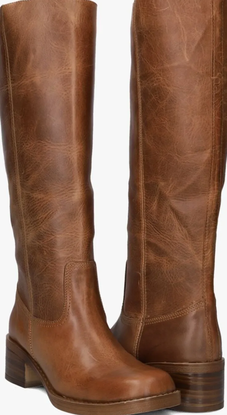 cognac inuovo hoge laarzen a01006