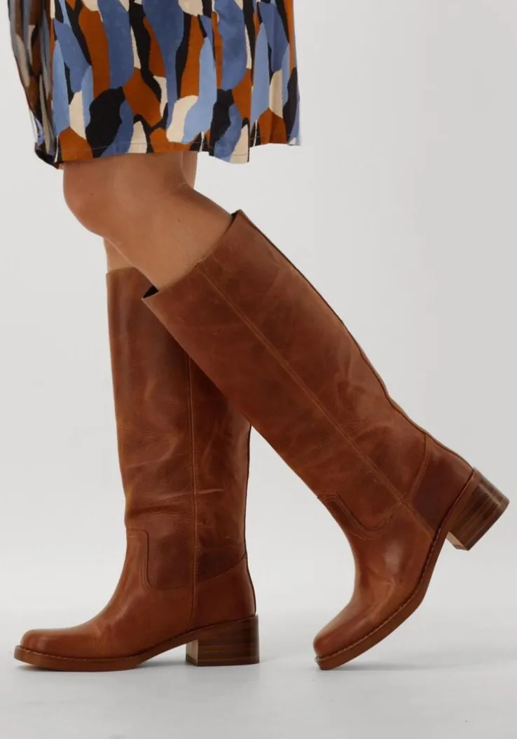 cognac inuovo hoge laarzen a01006