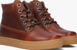 cognac koel4kids hoge sneakers 03m008