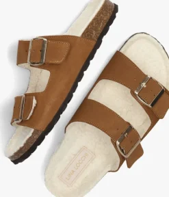 cognac lina locchi slippers l1368