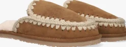 cognac mou pantoffels slipper full eskimo stitch