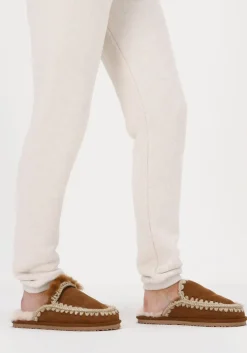 cognac mou pantoffels slipper full eskimo stitch