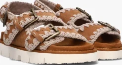 cognac mou platte sandalen new bio 02