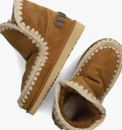 cognac mou vachtlaarzen eskimo 18 glitter logo