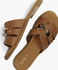 cognac notre-v slippers 22718