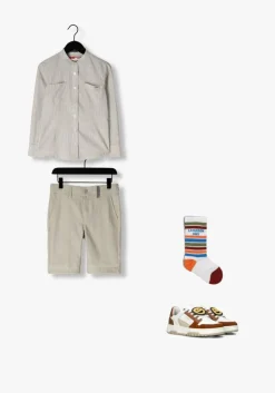 cognac nubikk lage sneakers basket court jr