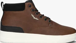 cognac pme legend hoge sneakers lexing-t