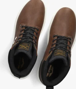 cognac pme legend hoge sneakers lexing-t