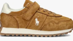 cognac polo ralph lauren lage sneakers train 89 pp ps