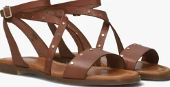 cognac red-rag sandalen 79658