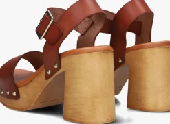 cognac red-rag sandalen 79568