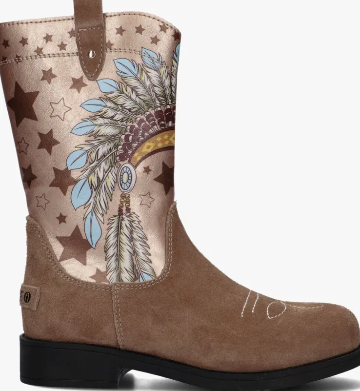 cognac shoesme cowboylaarzen nw22w006