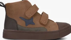 cognac shoesme hoge sneakers sh24w041