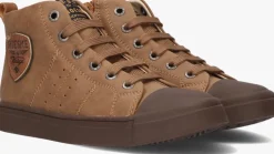 cognac shoesme hoge sneakers sh23w036