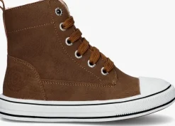 cognac shoesme hoge sneakers on22w211