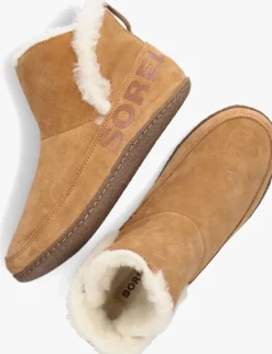 cognac sorel pantoffels nakiska bootie