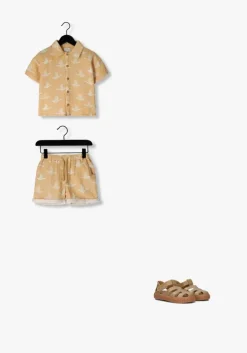 cognac sproet & sprout polo shirt goose print